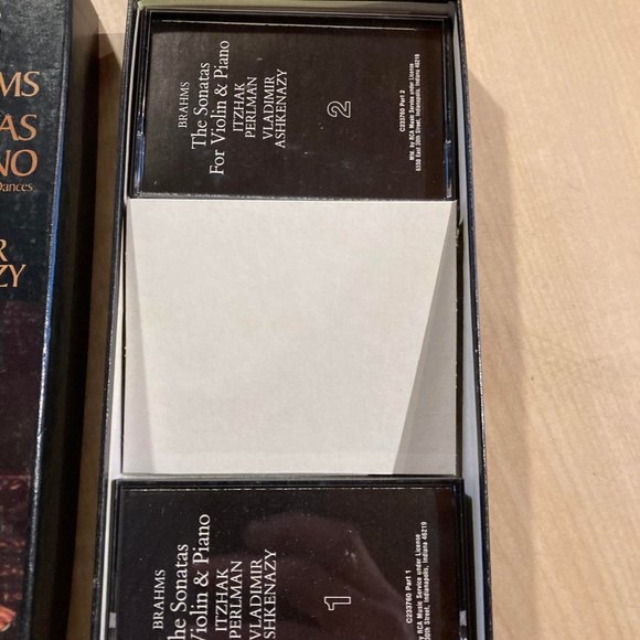 Brahms the Sonatas for Violin & Piano Itzhak Perlman & Vladimir Ashkenazycasette - Picture 3 of 4